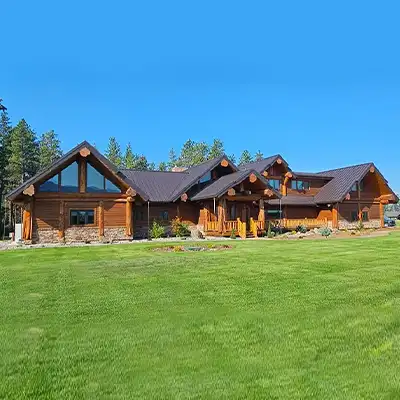 Amish Luxury Log Home Builder & Construction | Flathead Valley Northwest Montana Log Homes